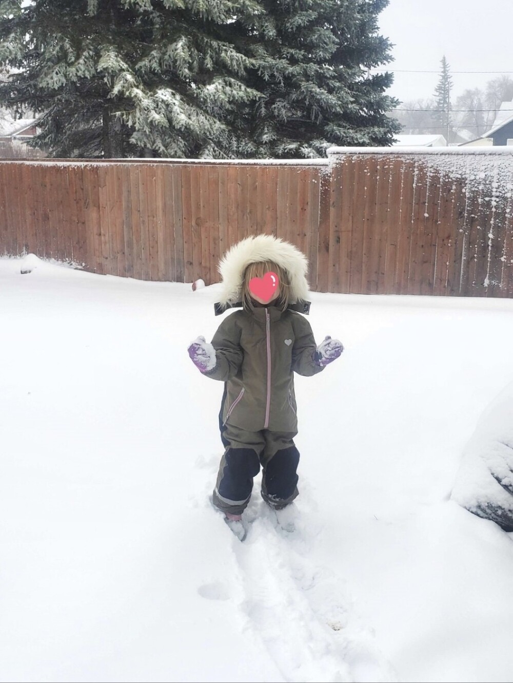 H&M Olive Green Kids Winter Onepiece